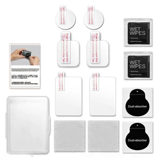For DJI Osmo Action 6 Tempered Glass Screen Protector HD Clear Lens Film Kit 2-Pack