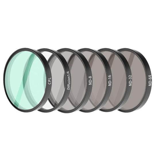 For DJI Osmo Action 6 Camera Lens Filter CPL+ND8+ND16+ND32+ND64+Diffusion1/4