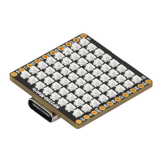WAVESHARE RP2350 Matrix Microcontroller Development Board Dual Core Dual Architecture Six-Axis Sensor Display Cool Lighting Effects