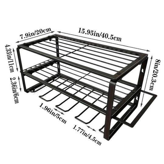 Power Tool Storage Rack Wall-Mounted Hardware Tool Rack, Spec: B-3 Layers