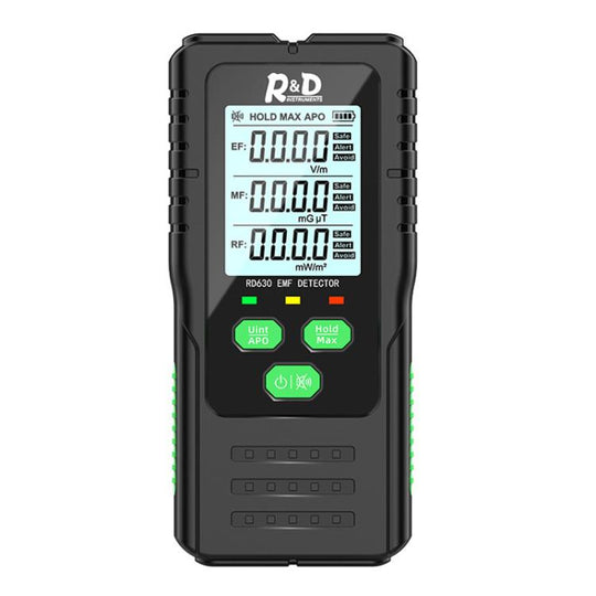 R&D INSTRUMEMTS RD630 3 In 1 Electric Field Magnetic Field RF Detector Electromagnetic Radiation Tester(Black)