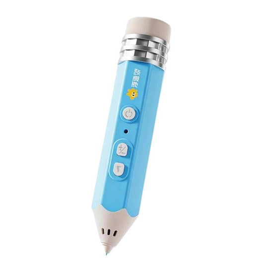 FUNJOY CH415-14 Rechargeable 3D Printing Pen With Indicator Light Kids Low Temperature 3D Stereo Pen, Spec: Blue+14 Rolls