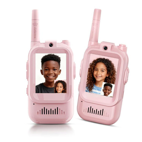 Children Wireless Video Phone Walkie-Talkie(Pink+Pink)
