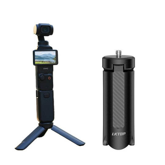 LKTOP Mini Desktop Tripod With 1/4-Inch Thread For Action Cameras And Smartphones(Black)