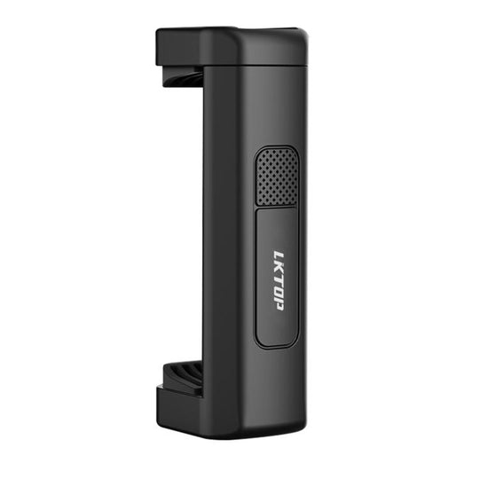 LKTOP Plastic Phone Clamp Holder Tripod Mount with 1/4-Inch Screw Hole & Cold Shoe(Black)
