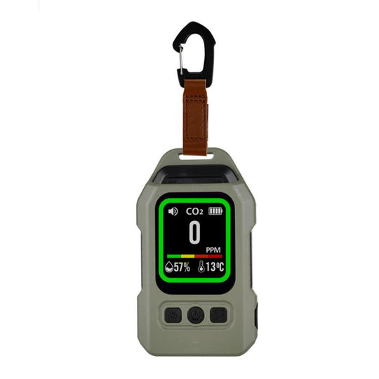 SB-9617 4 In 1 CO/CO2/Temperature & Humidity Detector Magnetic With Sound-Light Alarm Lighting(Green)