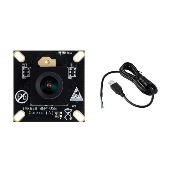 WAVESHARE IMX678 8MP 8MP M12 USB Camera Module