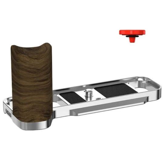 For Fujifilm X-E5 Flymile Camera L-Shaped Cold Shoe Mount For One-Handed Shooting, Color: Silver Walnut