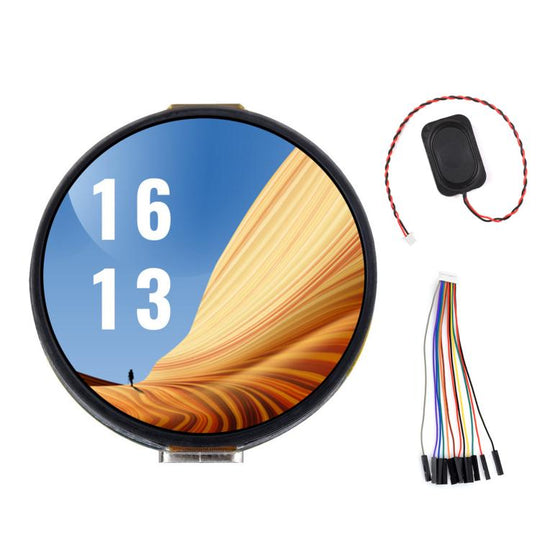 WAVESHARE ESP32-S3 1.32 Inch AMOLED Round Touch Display Development Board