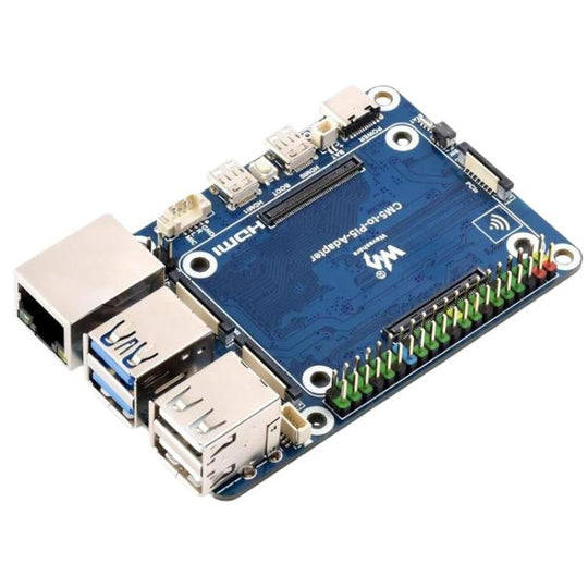 WAVESHARE CM5-To-Pi5-Adapter For Raspberry Pi 5 CM5 To Pi 5 Adapter Board Supports Connecting To Microphone(32049)