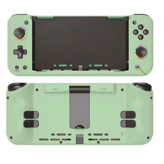 For Nintendo Switch 6-Axis Motion Sensor Controller Direct-Insert Hall Effect Joysticks With RGB Lighting(Green)