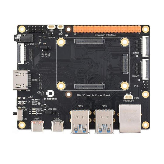 D-Robotics RDK X5 MD Carrier Board Matching Base Board With 40-PIN GPIO Interface And Gigabit Ethernet RJ45 Port