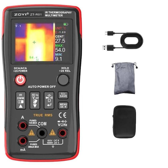 ZT-R01 Handheld HD Infrared Thermal Imaging Multimeter Industrial Power/Floor Heating Thermal Imager, Spec: With Bag