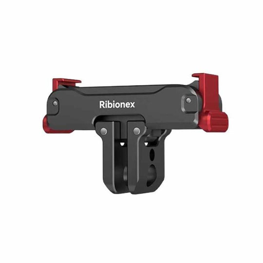 For DJI Osmo Action 6 / Nano Ribionex Dual-Sided Magnetic Quick-release Adapter Mount with 2-Claw and 1/4-inch Tripod Thread(Black)