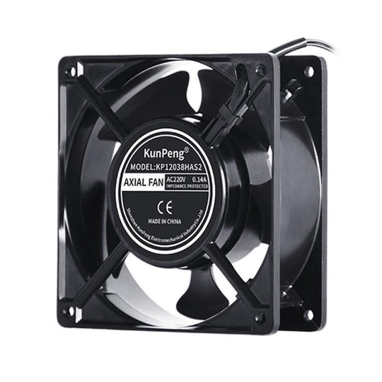 KunPeng KP12038HAS2 12cm Oil-Impregnated Bearing Cooling Fan Industrial AC Fan, Spec: 220V