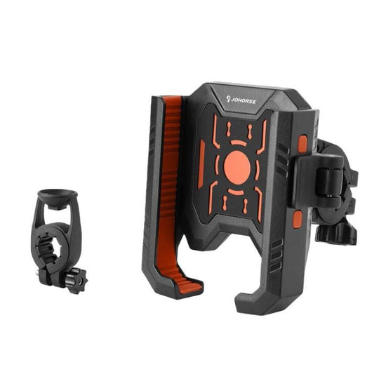 JOHORSE Telescopic Outdoor Phone Holder for Bicycles and Electric Bikes(Orange)