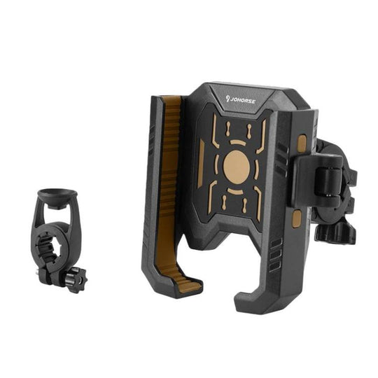 JOHORSE Telescopic Outdoor Phone Holder for Bicycles and Electric Bikes(Gold)