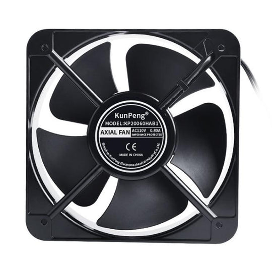 KunPeng 65W 20cm 2300r/Min AC Ball Bearing Axial Flow Fan Charging Pile Cooling Fan, Spec: 110V
