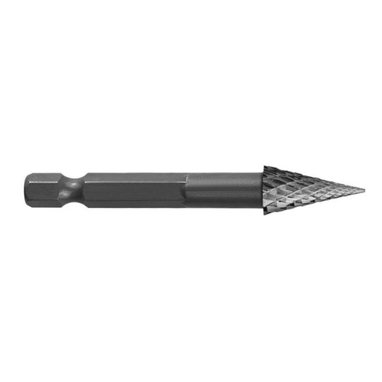 MX1020 Double Groove Alloy Steel Rotary File Woodworking Carving / Reaming / Slotting Grinding Head