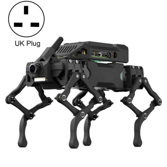 Waveshare WAVEGO Pro 12-DOF Bionic Dog-Like Robot Open Source For ESP32 And Raspberry Pi, Spec: Pi 5(UK Plug)