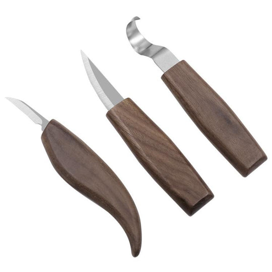 3pcs /Set Wood Sharpening Scraper Wood Knife Woodworking Walnut Carving Knife Hand Carving Pattern Tool