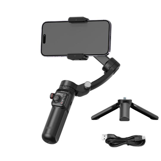 Selfieshow M02 Anti-Shake Handheld Gimbal With Face Tracking 3-Axis Tracking Stabilizer, Spec: Standard