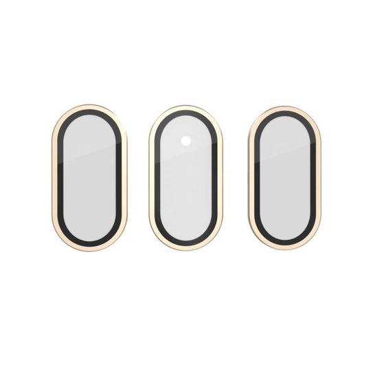 For Meta Quest 3 Titanium Alloy Lens Protector Anti-Blast Tempered Glass Screen Protector VR Headset Accessories(Gold)