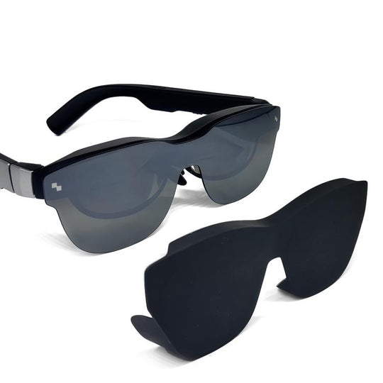 Universal Light Blocking Dust Cover for AI Smart Glasses Compatible with Xreal One / One Pro / Air 2 & RayNeo Air 3 / Air 2 / Air 3S(Black)