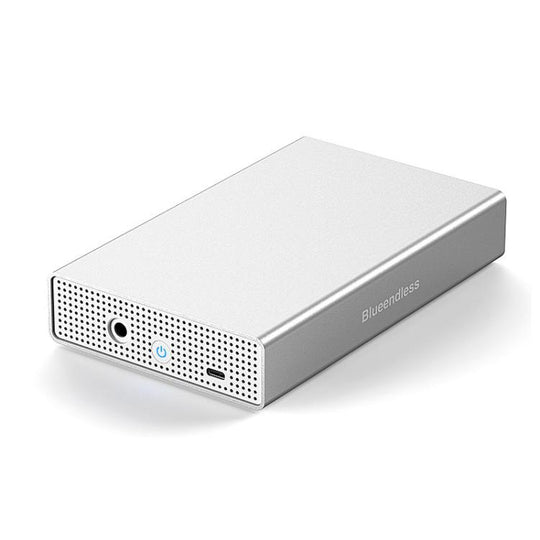 Blueendless U35KS SAS/SATA Mobile Hard Disk Enclosure 2.5/3.5 inch Desktop Laptop Full Metal SSD Enclosure UK Plug