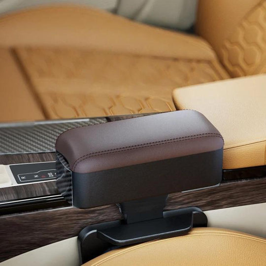 3092 Car Seat Armrest Cup Holder Multi-Functional Rear Seat Charging Storage Box(Brown)