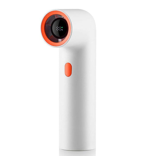 F21 High Speed Curved Tube Fan Mini Turbo Portable Digital Display High-Power Handheld Fan(White)