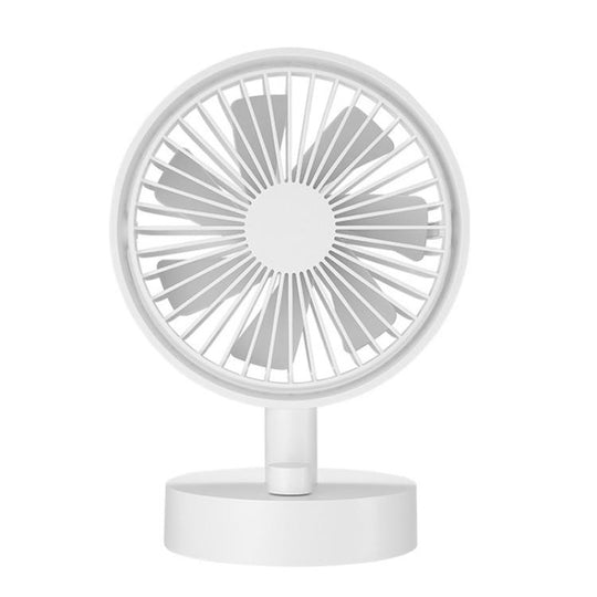 F4 Standard Home Multi-Function Desktop Rotating Fan Portable Office Bedroom Quiet USB Charging Fan(White)