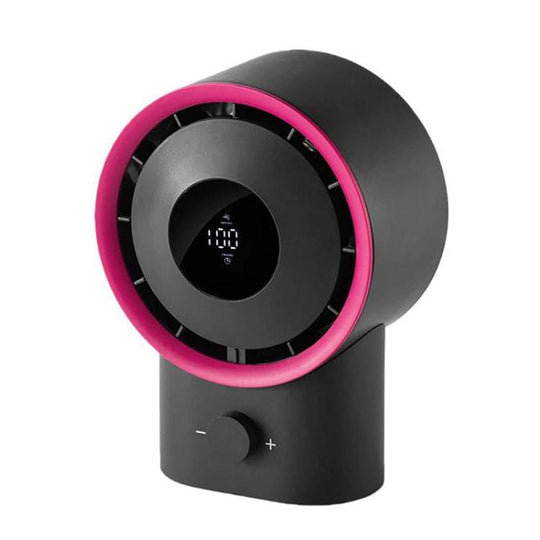 F6 USB Charging Desktop Fan High Power Household Electric Fan, Spec: Standard 4000mAh(Gray Red)