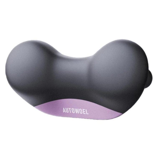 Adjustable Car Driving Neck Support Pillow Cushion(Black Pink)