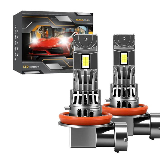 Z08 H11 2pcs/Pack 6500K Focused Beam Plug-And-Play Car Headlight With Fan