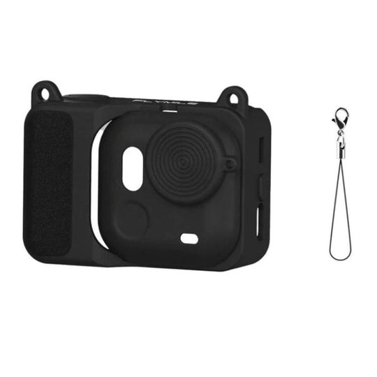 For Insta360 Go Ultra Flymile Action Camera Silicone Protective Case(Black)