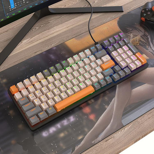 ZIYOULANG K3 Korean 1.5m Wired Mechanical Keyboard, Style: Welding Switch Microglow Red Switch