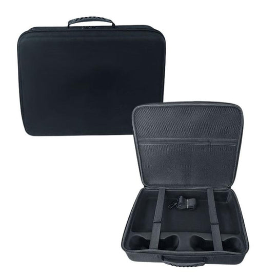 For PS5 Pro Single-Layer Carrying Case Hard Shell Waterproof Travel Bag with Adjustable Shoulder Strap(Black)