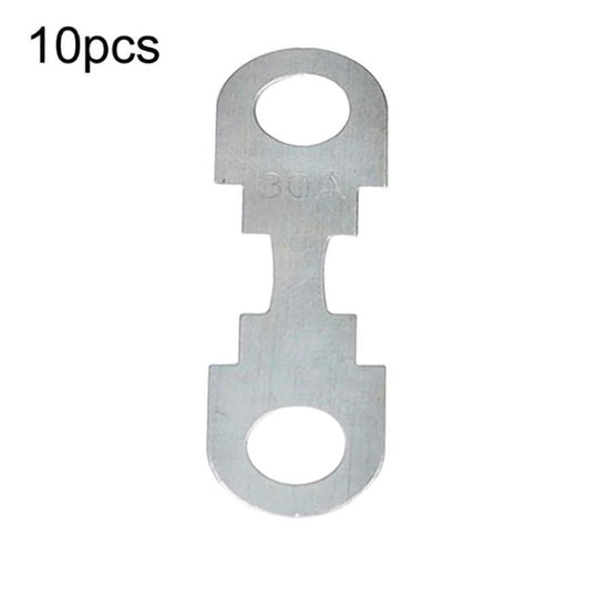 10pcs Automotive Flat Blade Fuse Bolt-Down Battery Fuse Link, Spec: 30A