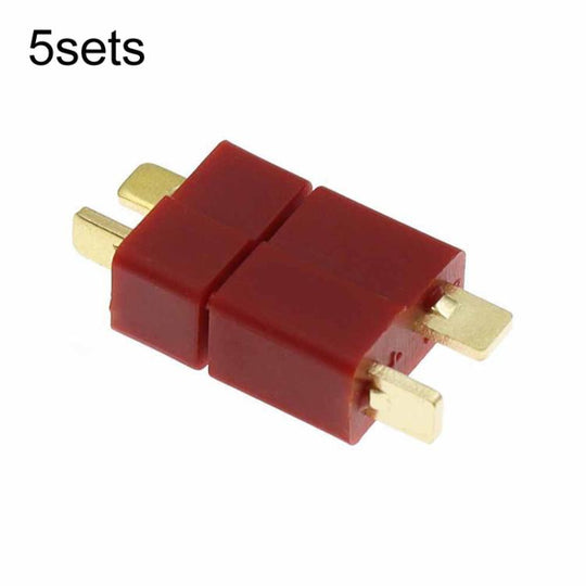 5sets T-Type Connector Plug Matching Socket, Spec: Male + Female