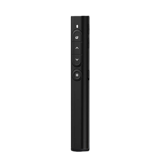 Rechargeable Red Laser Pointer Presentation Remote 100m Wireless Range With Magnetic USB Receiver(Black)