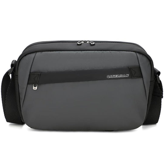 QISEMIAN Men Messenger Camera Bag Water-Resistant DSLR Photography Sling Bag With Removable Dividers & Tripod Mount(Gray)