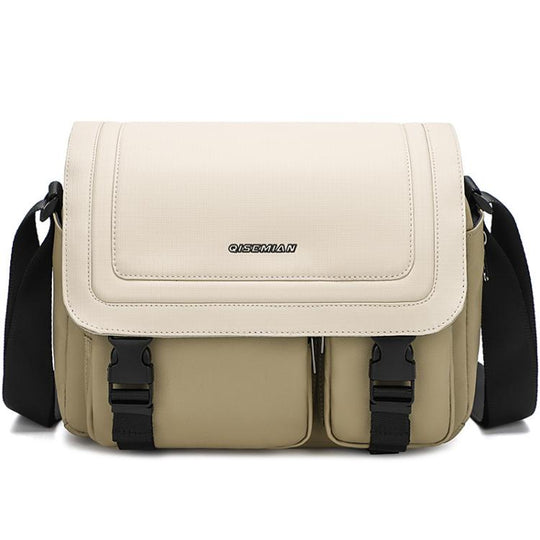 QISEMIAN Crossbody Camera Bag Water-Resistant Sling Messenger Bag With Tripod Mount(Green)