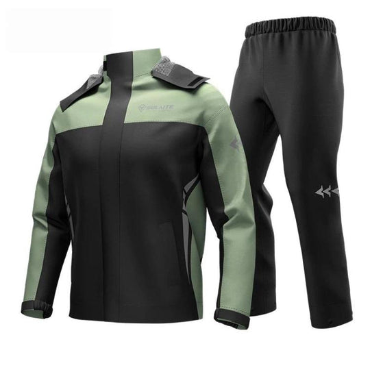 SULAITE Outdoor Oxford Fabric Motorcycle Split Rain Suit, Size: XXXL(Green)