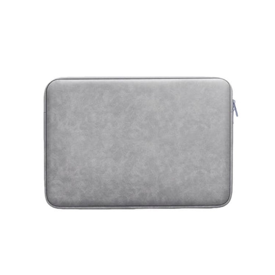 BUBM 13-inch PU Suede Laptop Sleeve Case Business Notebook & Tablet Protective Inner Bag with Soft Lining(Light Gray)