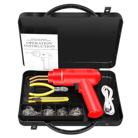 Car Bumper Repair Charging Welding Machine Kit(Red)
