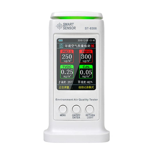 SMART SENSOR Rechargeable Formaldehyde Environmental Air Quality Alarm Detector