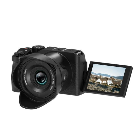 G650 5K / 72MP WiFi Digital Video Camera Camcorder 2.8 Inch IPS Screen 12X Optical Zoom(Black)