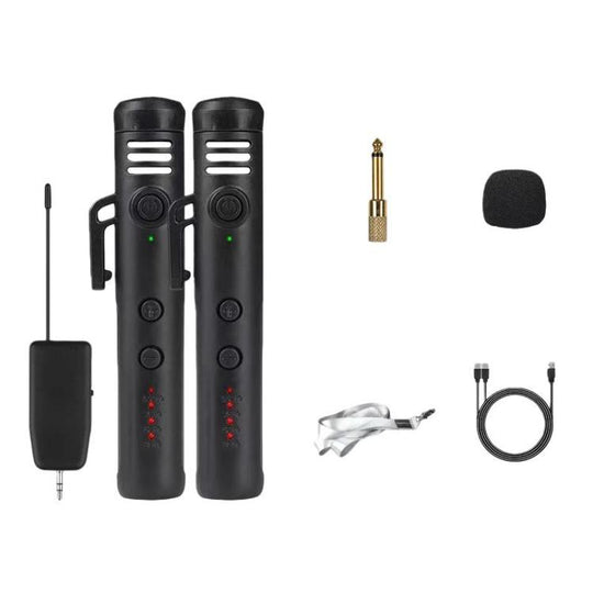 DIYO-1136 Handheld Wireless Condenser Microphone With Power Display Teaching Microphone & Voice Amplifier, Spec: 1 in 2 6.5mm