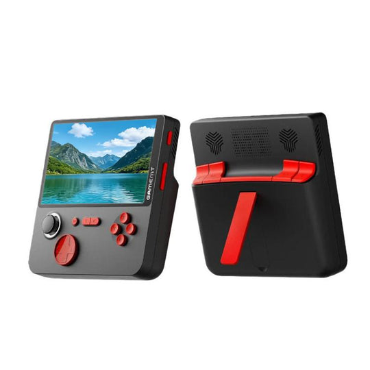 GAMEMT E5 5 Inch HD Screen Retro Game Console Dual-Core Processor Handheld, Spec: Raw Machine Without Games(Black)